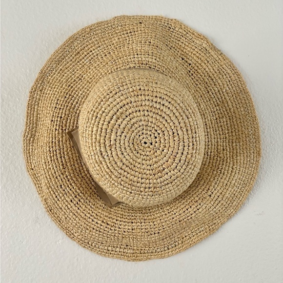 FLORABELLA Marcella Crochet Raffia Hat with Ribbon Trim main image 13